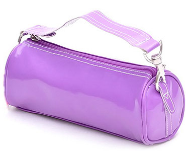 Wholesale round PU leather cosmetic bag(CS2208)