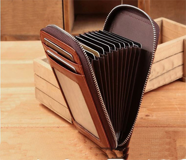 Offering Leather Business card organizer(W6799)
