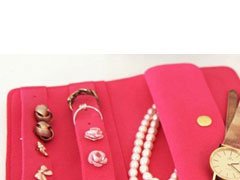 Offering velvet jewelry organizer pouch(CS2228)