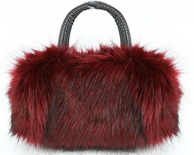 Offering fur leather bag( H80081)