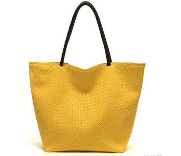 Pu leather weave pattern beach tote bag ( H80202)