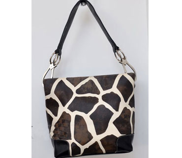 Zebra Print Pu leather shoulder bag  ( H80206 )