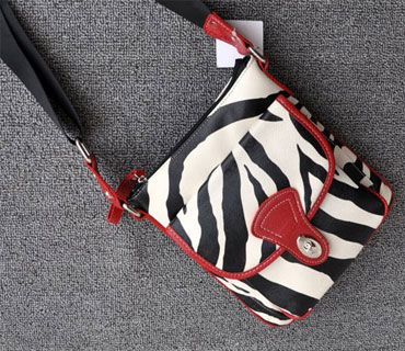 Zebra print pattern Pu leather cross body bag ( H80207)