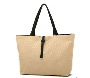 Pu leather weave pattern tote bag ( H80209)