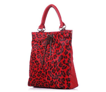 Leopard print Pu leather handbag ( H80258)