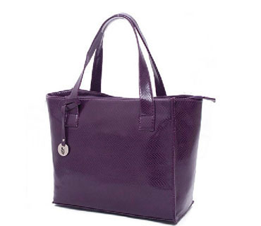 Fashion Pu leather tote bag with metal plate ( H80262 )
