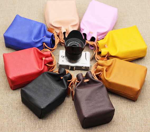 Leather Camera Pouch Outdoor ( G020 )
