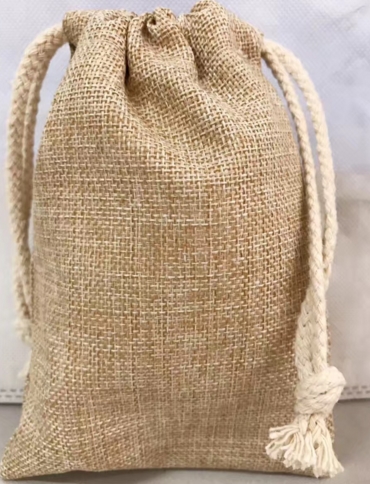Natural Jute drawstring bag  ( D1025 )